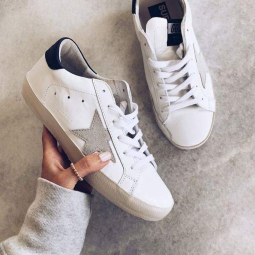 کتونی-کژوال-گلدن-گوس-سفید-مشکی-طوسی-Golden-Goose-White-Black-Gray
