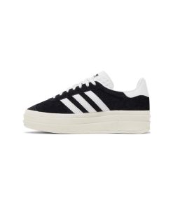 کفش آدیداس گزل لژدار مشکی سفید Adidas Gazelle Bold Black White