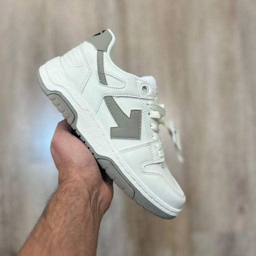 کفش آف وایت سفید طوسی Off White Out Of Office White Gray