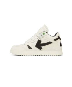 کفش آف وایت نیم ساق سفید مشکی Off White Sponge Mid White Black