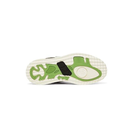 کفش آف وایت نیم ساق سفید مشکی Off White Sponge Mid White Black