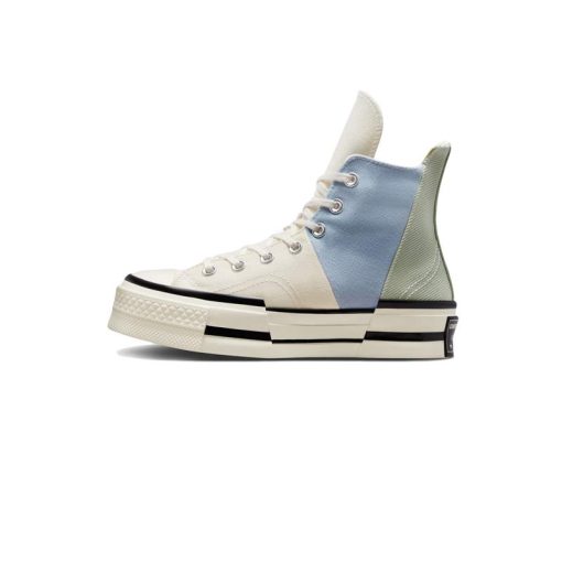 کفش آل استار کانورس پلاس کرم سبز آبی Converse Chuck 70 Plus Material Mashup