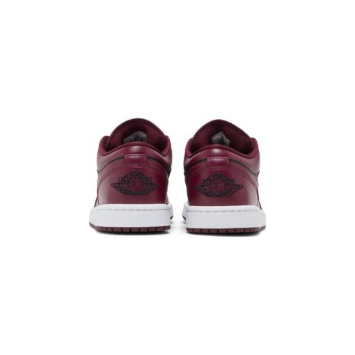 کفش نایک ایرجردن 1 ساق کوتاه مشکی زرشکی Nike Air Jordan 1 Low Dark Beetroot