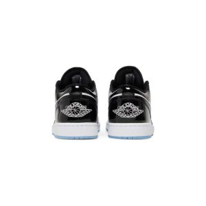 کفش نایک ایرجردن 1 ساق کوتاه مشکی سفید ورنی Nike Air Jordan 1 Low SE Concord