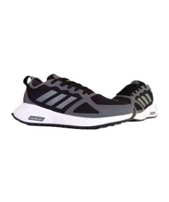 کفش پیاده روی آدیداس کلودفوم مشکی سفید طوسی Adidas Nova CloudFoam Black Gray