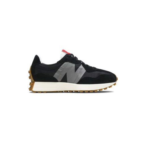 کفش پیاده روی نیوبالانس 327 مشکی طوسی کرم New Balance 327 Black Castlerock