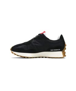 کفش پیاده روی نیوبالانس 327 مشکی  طوسی کرم  New Balance 327 Black Castlerock