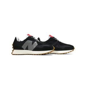 کفش پیاده روی نیوبالانس 327 مشکی طوسی کرم New Balance 327 Black Castlerock