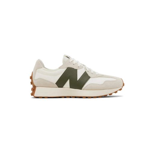 کفش پیاده روی نیوبالانس 327 کرم سبز New Balance 327 Oatmeal Oak Green
