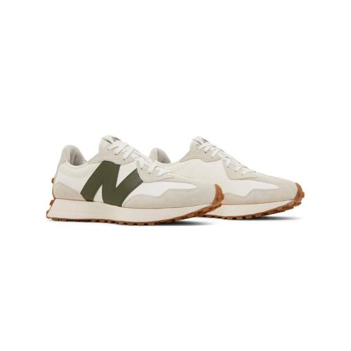 کفش پیاده روی نیوبالانس 327 کرم سبز New Balance 327 Oatmeal Oak Green