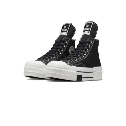 کفش کانورس آل استار ریک اونس اردکی لژ بلند مشکی Converse Chuck 70 High Rick Owens x DRKSHDW DBL DRKSTAR