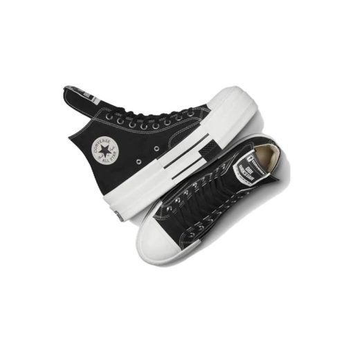 کفش کانورس آل استار ریک اونس اردکی لژ بلند مشکی Converse Chuck 70 High Rick Owens x DRKSHDW DBL DRKSTAR