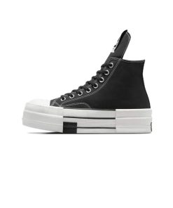 کفش کانورس آل استار ریک اونس اردکی لژ بلند مشکی Converse Chuck 70 High Rick Owens x DRKSHDW DBL DRKSTAR