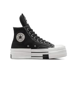 کفش کانورس آل استار ریک اونس اردکی لژ بلند مشکی Converse Chuck 70 High Rick Owens x DRKSHDW DBL DRKSTAR