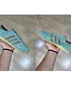 کفش کلاسیک آدیداس مالمو سبز قهوه ای Adidas Malmo Lake Blue