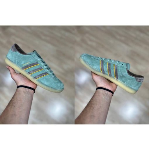 کفش کلاسیک آدیداس مالمو سبز قهوه ای Adidas Malmo Lake Blue