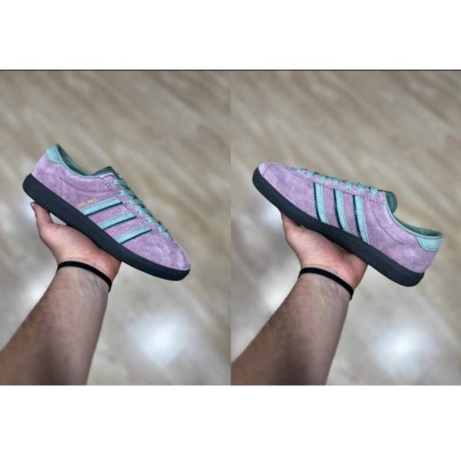 کفش کلاسیک آدیداس مالمو صورتی طوسی Adidas Malmo Moderna Museet