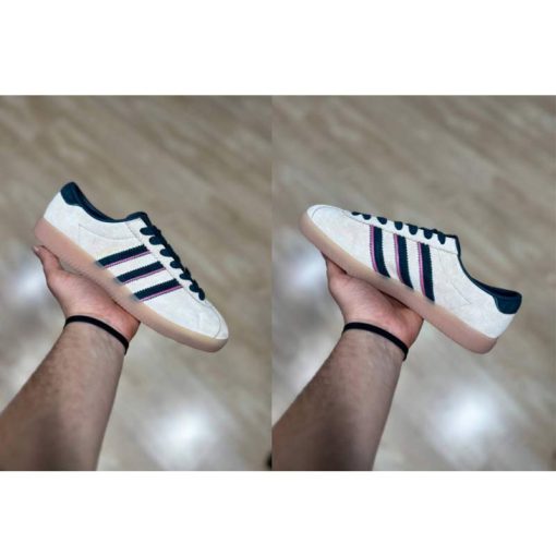 کفش کلاسیک آدیداس مالمو کرم سورمه ای Adidas Malmo Pink Land