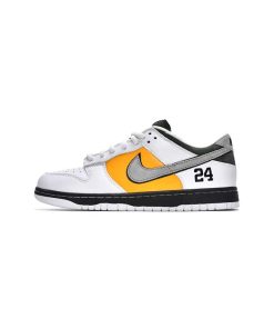 کفش کژوال نایک اس بی دانک سفید زرد کوبی Nike Sb Dunk Low Pro Kobe