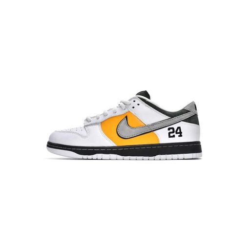کفش کژوال نایک اس بی دانک سفید زرد کوبی Nike Sb Dunk Low Pro Kobe