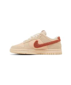 کفش کژوال نایک اس بی دانک کرم قهوه ای تدی Nike Sb Dunk Low Terry Swoosh