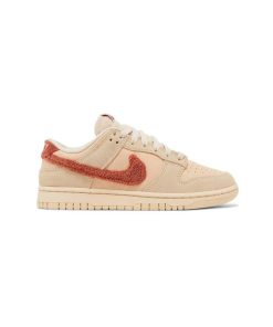 کفش کژوال نایک اس بی دانک کرم قهوه ای تدی Nike Sb Dunk Low Terry Swoosh