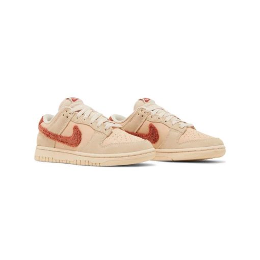 کفش کژوال نایک اس بی دانک کرم قهوه ای تدی Nike Sb Dunk Low Terry Swoosh