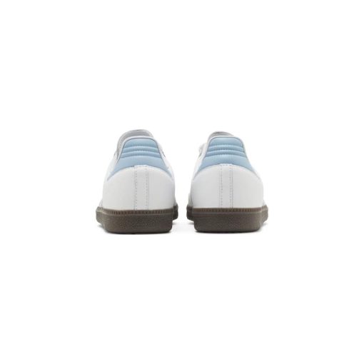 کتونى آدیداس سامبا سفید آبی آسمانی Adidas Samba OG White Halo Blue