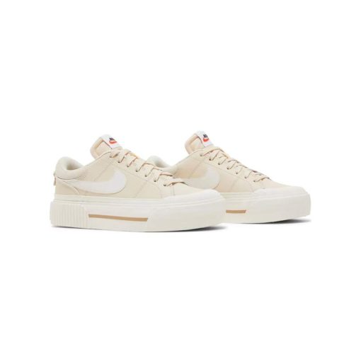 کتونى نایک کورت لگاسى لیفت کرم Nike Court Legacy Lift Pearl White