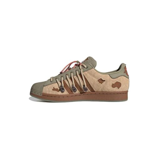 کتونی آدیداس سوپراستار قهوه ای زیتونی Adidas SuperStar Melting Sadness