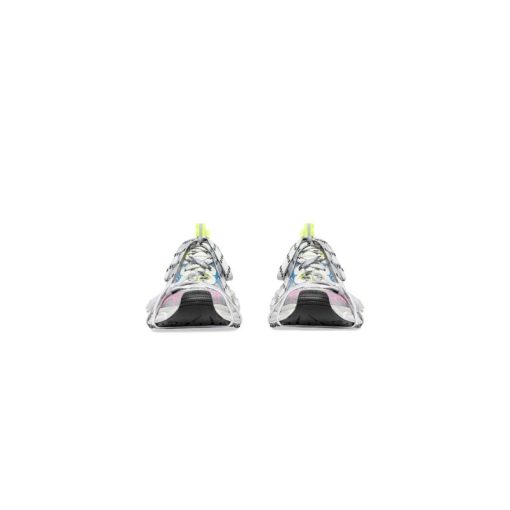 کتونی بالنسیاگا 3 ایکس لارج سفید آبی صورتی Balenciaga 3xl Worn-Out White Blue Red Pink