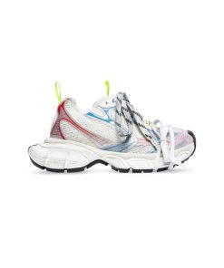 کتونی بالنسیاگا 3 ایکس لارج سفید آبی صورتی Balenciaga 3xl Worn-Out White Blue Red Pink