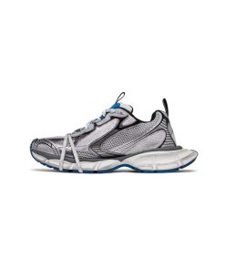کتونی بالنسیاگا 3 ایکس لارج سفید نقره ای آبی Balenciaga 3xl Worn-Out Grey Blue