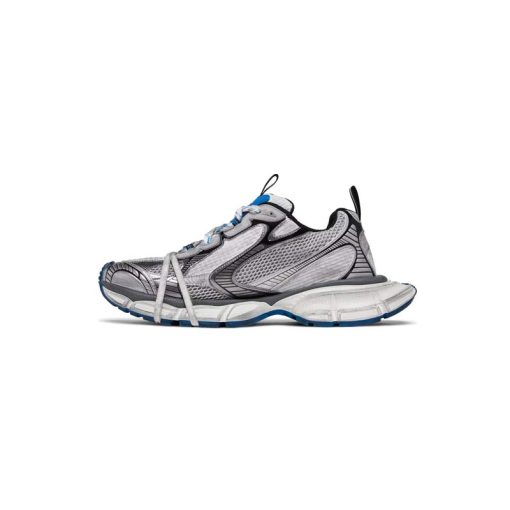 کتونی بالنسیاگا 3 ایکس لارج سفید نقره ای آبی Balenciaga 3xl Worn-Out Grey Blue