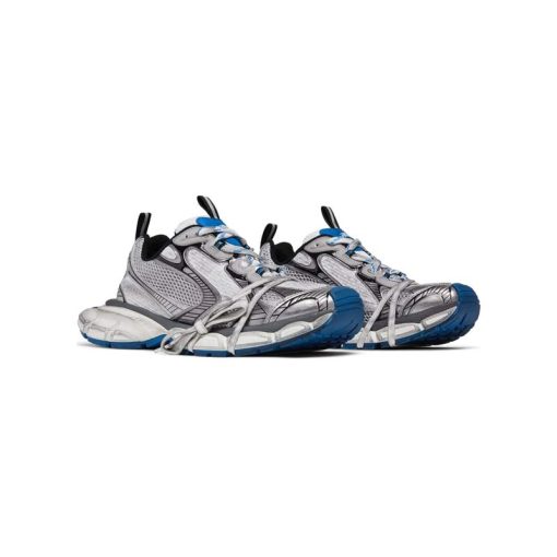 کتونی بالنسیاگا 3 ایکس لارج سفید نقره ای آبی Balenciaga 3xl Worn-Out Grey Blue