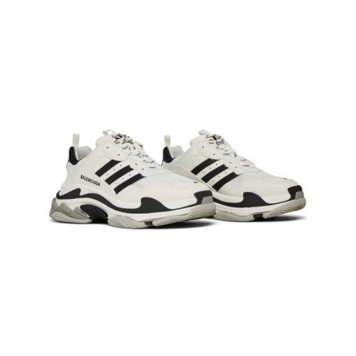 کتونی بالنسیاگا تریپل اس آدیداس سفید Adidas x Balenciaga Triple S Sneaker White