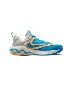 کتونی بسکتبال و والیبال نایکی یانیس 3 کرم آبی Nike Giannis Immortality 3 Nigeria x Greece