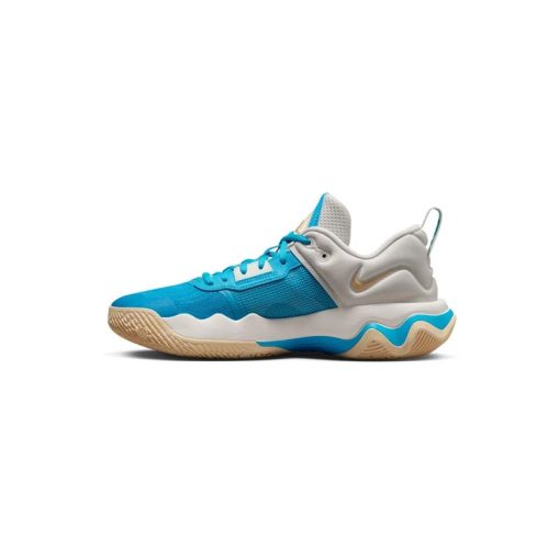 کتونی بسکتبال و والیبال نایکی یانیس 3 کرم آبی Nike Giannis Immortality 3 Nigeria x Greece
