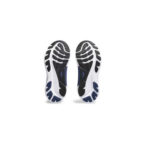 کتونی رانینگ اسیکس کایانو 30 سفید سورمه ای طلایی Asics Gel Kayano 30 White Deep Ocean Blue Gold
