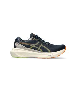 کتونی رانینگ اسیکس کایانو 30 سورمه ای کرم Asics Gel Kayano 30 French Blue Neon Lime