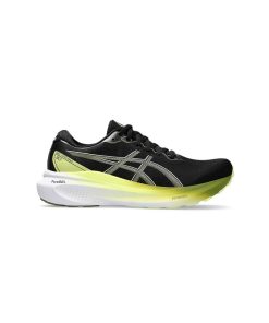 کتونی رانینگ اسیکس کایانو 30 مشکی سبز Asics Gel Kayano 30 Black Glow Yellow Green