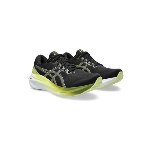 کتونی رانینگ اسیکس کایانو 30 مشکی سبز Asics Gel Kayano 30 Black Glow Yellow Green