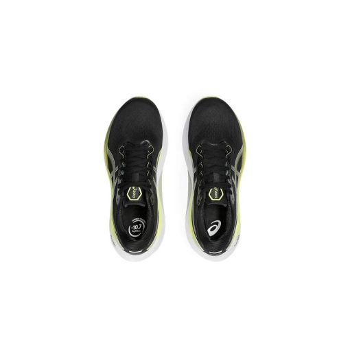 کتونی رانینگ اسیکس کایانو 30 مشکی سبز Asics Gel Kayano 30 Black Glow Yellow Green