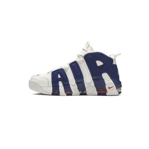 کتونی نایک ایر آپتمپو سفید آبی Nike Air More Uptempo Knicks