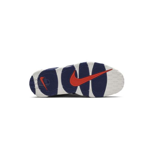 کتونی نایک ایر آپتمپو سفید آبی Nike Air More Uptempo Knicks