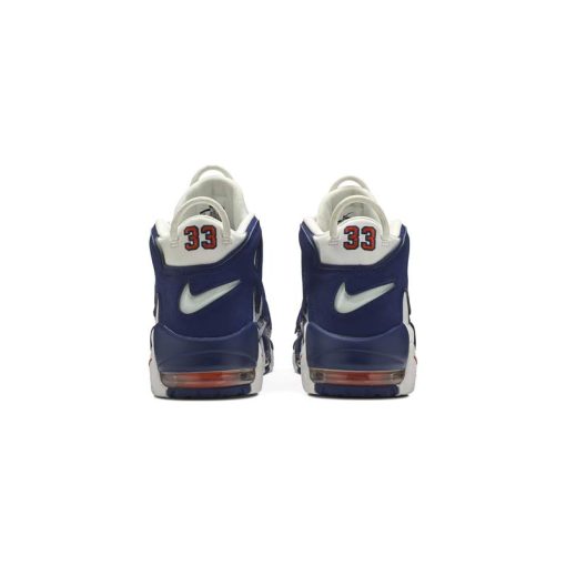 کتونی نایک ایر آپتمپو سفید آبی Nike Air More Uptempo Knicks