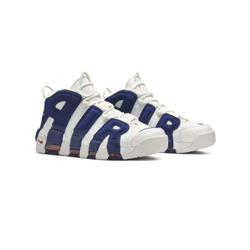 کتونی نایک ایر آپتمپو سفید آبی Nike Air More Uptempo Knicks