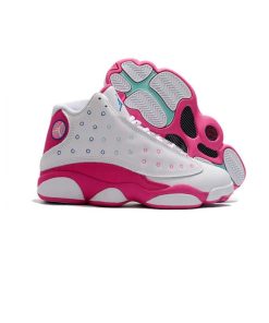 کتونی نایک ایرجردن 13 سفید صورتی Nike Air Jordan 13 Retro White Pink
