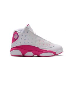 کتونی نایک ایرجردن 13 سفید صورتی Nike Air Jordan 13 Retro White Pink
