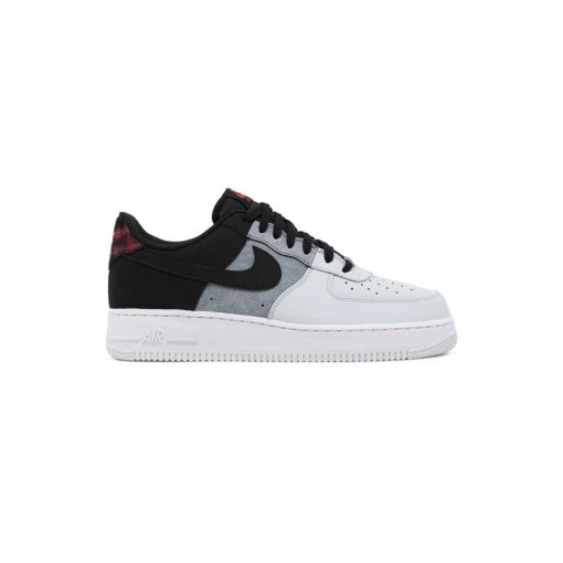 کتونی نایک ایرفورس 1 سه رنگ طوسی مشکی Nike Air Force 1 '07 LV8 Black Smoke Grey